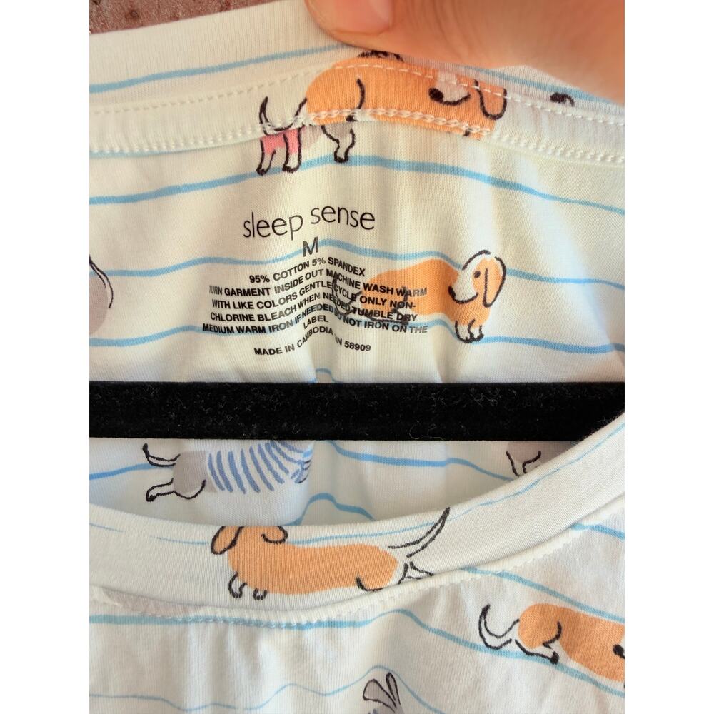 Sleep Sense Womens Multicolor Animal Print Short Sleeve T-Shirts Sz Medium NWT - Picture 3 of 3